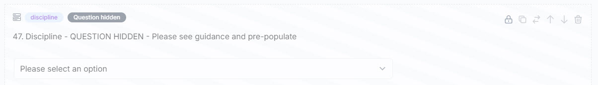 Question with parameter attached.